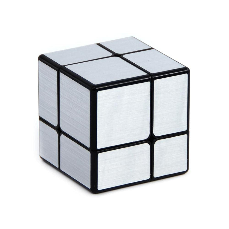 Qiyi Mirror 2x2 Silver Non-Magnetic Speedcube-Cubuzzle