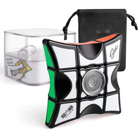 Qiyi Fidget Black Non-Magnetic Puzzle-Cubuzzle