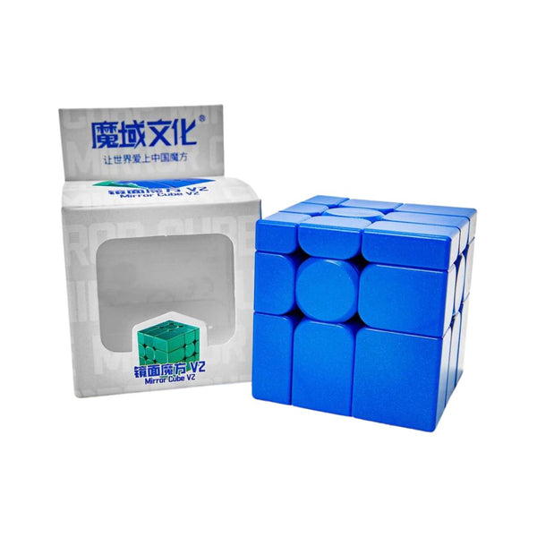 Moyu Mirror 3x3 V2 UV Coated Blue Magnetic cube