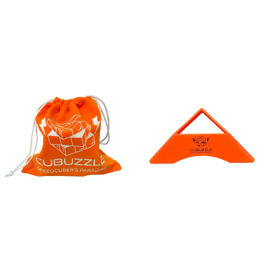 Cubuzzle Gift Pack - Cube Storage Pouch, Display Stand Gift Set Cubuzzle