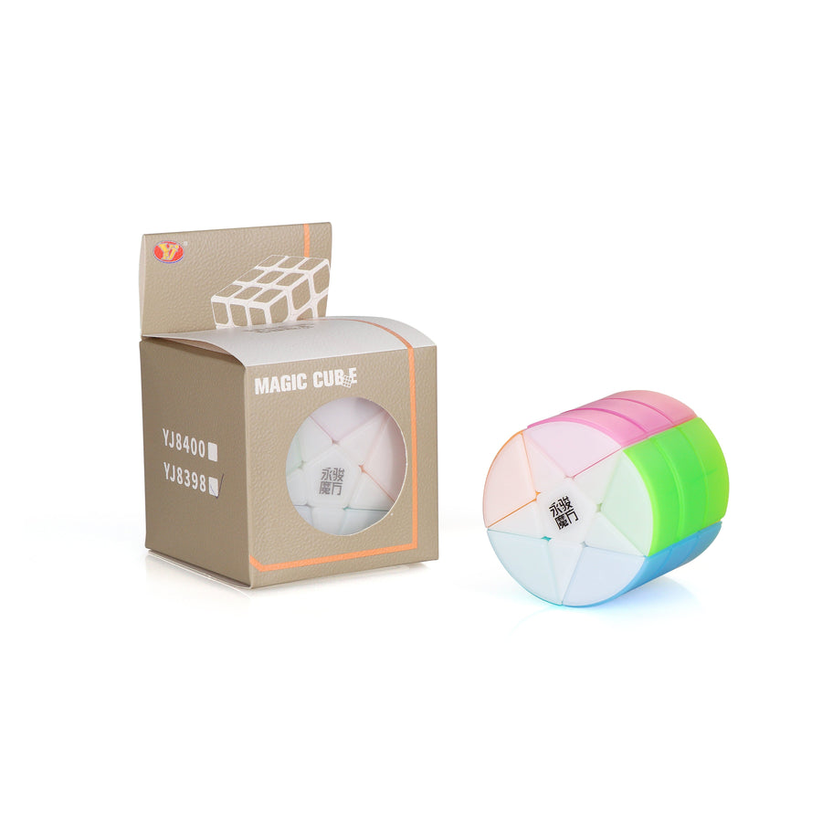 YJ Cylindrical Colorful Star Barrel Cylinder Cube-Cubuzzle