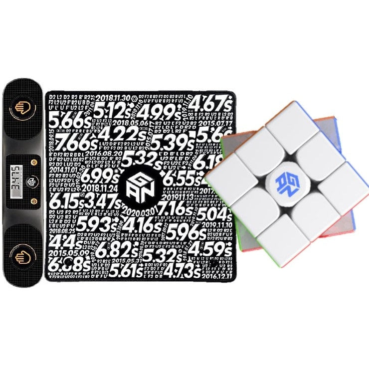 GAN Maglev 3x3 Combo Pack: Includes GAN 12 M Maglev, Smart Bluetooth Timer & Mat Set - Cubuzzle
