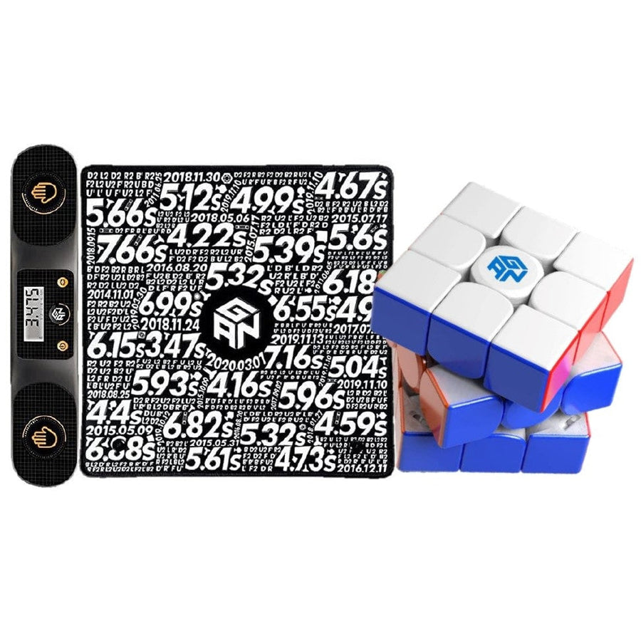GAN Maglev 3x3 Combo Pack: Includes GAN 12 M Maglev, Smart Bluetooth Timer & Mat Set - Cubuzzle