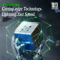 MoYu Super RS3M V2 3x3 Maglev Ball-Core UV Latest 2023 Version Magnetic Speedcube Stickerless Cube-Cubuzzle