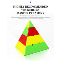 QiYi Master Pyraminx Stickerless Speedcube-Cubuzzle