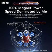 MOYU WEILONG WRM V9 20 Magnets Ballcore UV - 3x3 Latest 2023 Version Stickerless Magnetic Speedcube-Cubuzzle