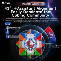 MOYU WEILONG WRM V9 20 Magnets Ballcore UV - 3x3 Latest 2023 Version Stickerless Magnetic Speedcube-Cubuzzle