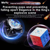 MOYU WEILONG WRM V9 20 Magnets Ballcore UV - 3x3 Latest 2023 Version Stickerless Magnetic Speedcube-Cubuzzle
