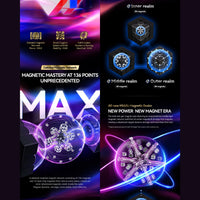 GAN 16 Maglev UV 3x3 Magnetic Speedcube -  LATEST 2025! GAN