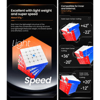 GAN 562M 5x5 Magnetic Cube Stickerless Speedcube-Cubuzzle