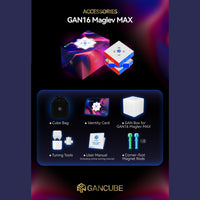 GAN 16 Maglev UV 3x3 Magnetic Speedcube -  LATEST 2025! GAN