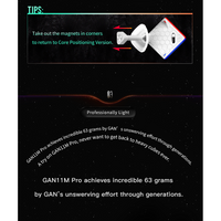 GAN 11 M Pro UV Coated 3x3 Magnetic Speedcube Stickerless