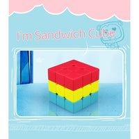 Qiyi Sandwich Cube Trainer Cube Entry Level 3x3-Cubuzzle