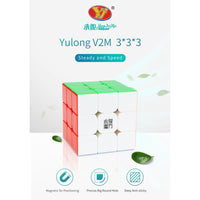 YJ YU 3x3 Magnetic Stickerless Speedcube-Cubuzzle