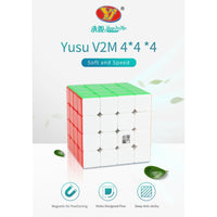 YJ YU 4x4 Magnetic Stickerless Speedcube-Cubuzzle