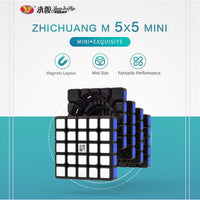 YJ Zhilong Mini 5x5 Magnetic Stickerless Speedcube-Cubuzzle