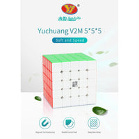 YJ YU 5x5 Magnetic Stickerless Speedcube-Cubuzzle