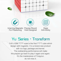 YJ YU 7x7 Magnetic Stickerless Speedcube-Cubuzzle