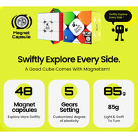 GAN Swift Block 355S Magnetic 3x3 Speedcube-Cubuzzle