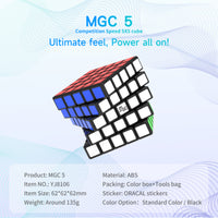 YJ MGC 5x5 Magnetic Stickerless Speedcube-Cubuzzle