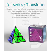 YJ YU Pyramid Magnetic Stickerless Pyraminx Speedcube-Cubuzzle
