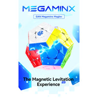 GAN Megaminx V2 Magnetic Maglev UV Coated Grey Stickerless-Cubuzzle