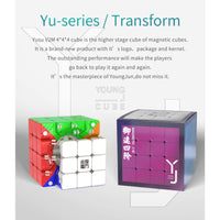 YJ YU 4x4 Magnetic Stickerless Speedcube-Cubuzzle