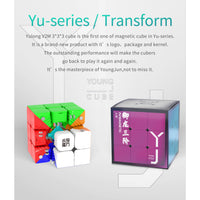 YJ YU 3x3 Magnetic Stickerless Speedcube-Cubuzzle
