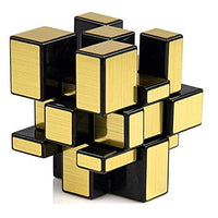 Qiyi Mirror 3x3 Gold Non-Magnetic Speedcube-Cubuzzle