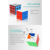 YJ YU 3x3 Magnetic Stickerless Speedcube-Cubuzzle