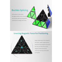 YJ YU Pyramid Magnetic Stickerless Pyraminx Speedcube-Cubuzzle