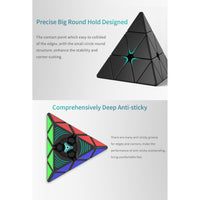 YJ YU Pyramid Magnetic Stickerless Pyraminx Speedcube-Cubuzzle