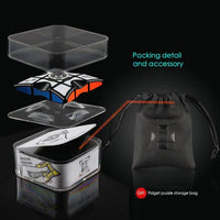 Qiyi Fidget Black Non-Magnetic Puzzle-Cubuzzle