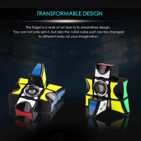 Qiyi Fidget Black Non-Magnetic Puzzle-Cubuzzle