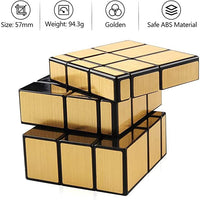 Qiyi Mirror 3x3 Gold Non-Magnetic Speedcube-Cubuzzle