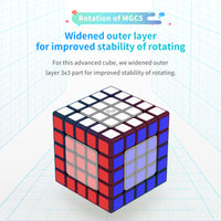 YJ MGC 5x5 Magnetic Stickerless Speedcube-Cubuzzle