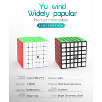 YJ YU 6x6 Magnetic Stickerless Speedcube-Cubuzzle