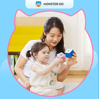 Monster Go by GAN 3x3 Cloud Standard Trainer Cube Blue Clear Pack - Cubuzzle