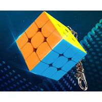 MoYu MoFang JiaoShi MEILONG MINI 3X3 KEYCHAIN Stickerless Cube-Cubuzzle