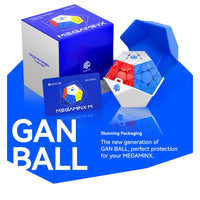 GAN Megaminx Maglev Forsted Grey Magnetic Stickerless SpeedCube-Cubuzzle