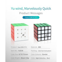YJ YU 4x4 Magnetic Stickerless Speedcube-Cubuzzle
