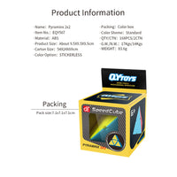 Qiyi 2x2 Pyraminx Pyramid Cube-Cubuzzle