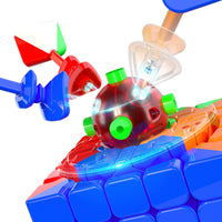 QiYi XMD Hong 5x5 Stickerless Magnetic Speedcube-Cubuzzle