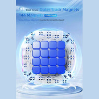 MoYu AoShi V4 6x6 Triple-Track M Magnetic Speedcube Stickerless Cube MoYu