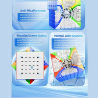 MoYu AoShi V4 6x6 Triple-Track M Magnetic Speedcube Stickerless Cube MoYu