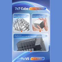 MoYu Aofu V5 7x7 Triple-Track Magnetic Cube MoYu