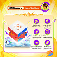 GAN i Carry 4 Frosted Year of the Horse Edition Magnetic Speed Cube Latest 2026! GAN
