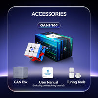 GAN V100 Maglev Frosted 3x3 Magnetic Speed Cube – GAN 2026 Mid-Flagship GAN
