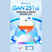 GAN251 UI Smart Magnetic 2x2 Speed Cube – Bluetooth WCA-Legal GAN