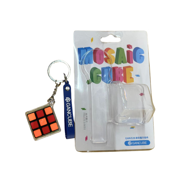 GAN 328 Key Chain 3x3 Non-Magnetic Cube, Mini Key Ring Cube, 28mm